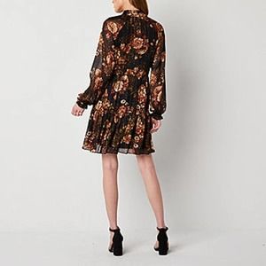 NWT Ronni Nicole Long Sleeve‎ Babydoll Dress Size 14